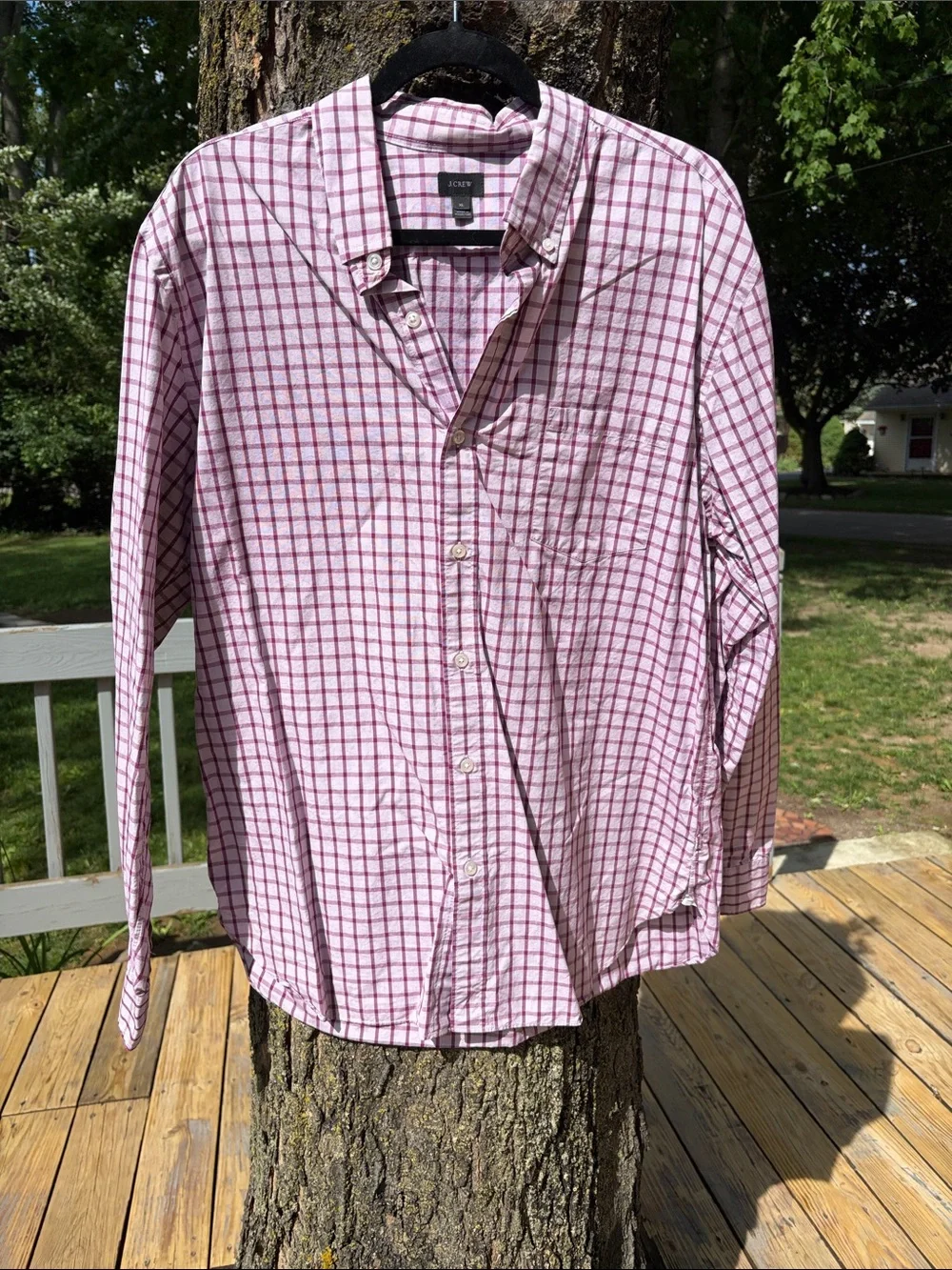 J. Crew Plaid Button-Down Shirt Mens XL